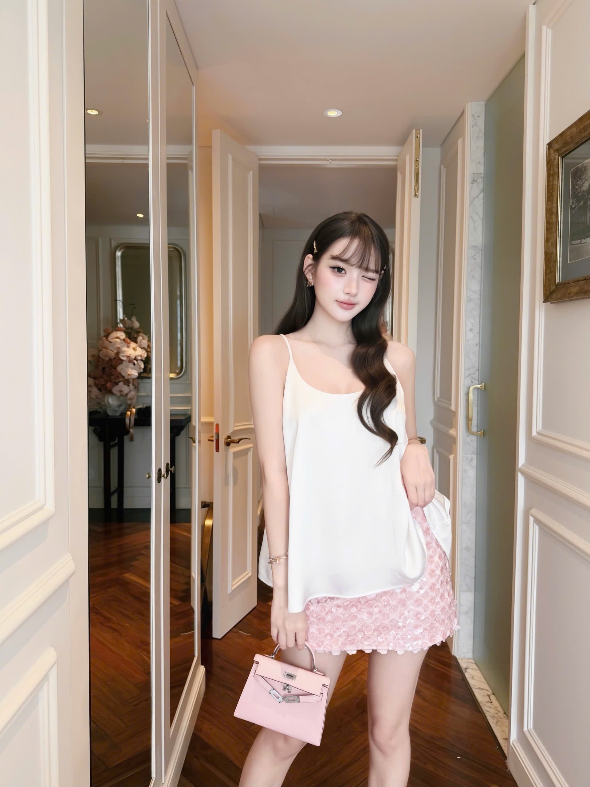 Sequin Silk Set