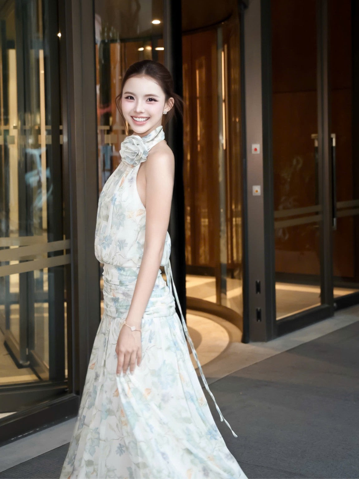 Aquarelle Fleur Dress