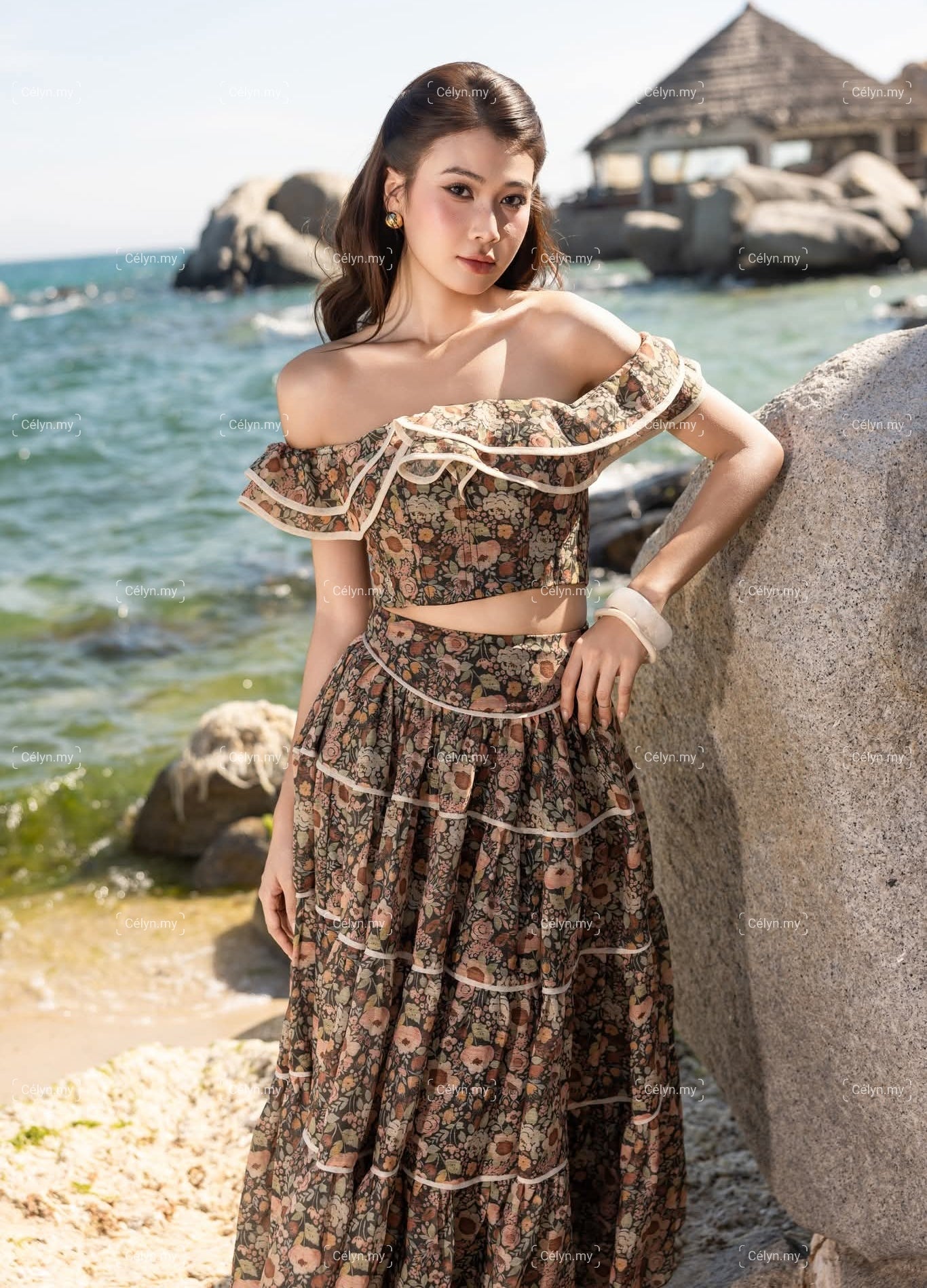 Floral Off-Shoulder Set