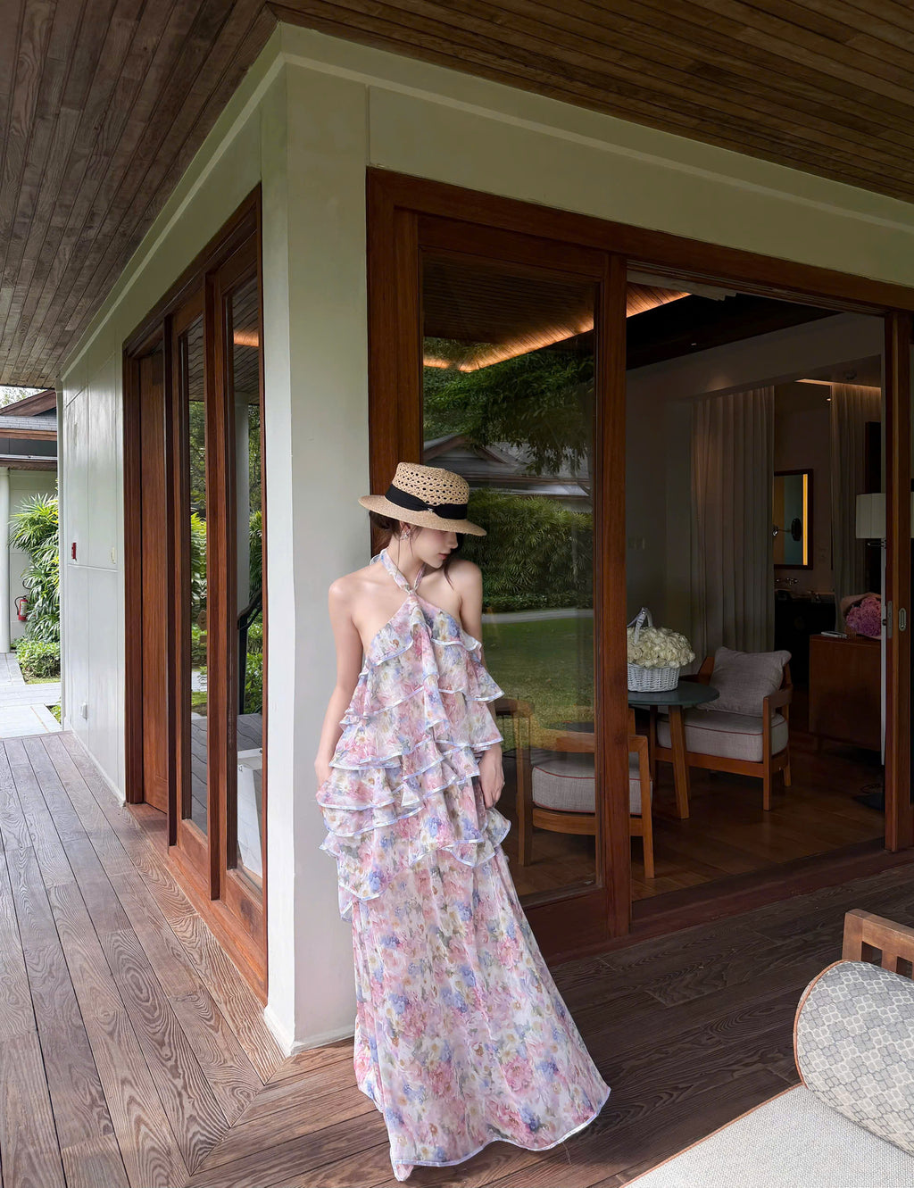 Aquarelle Fleur Dress