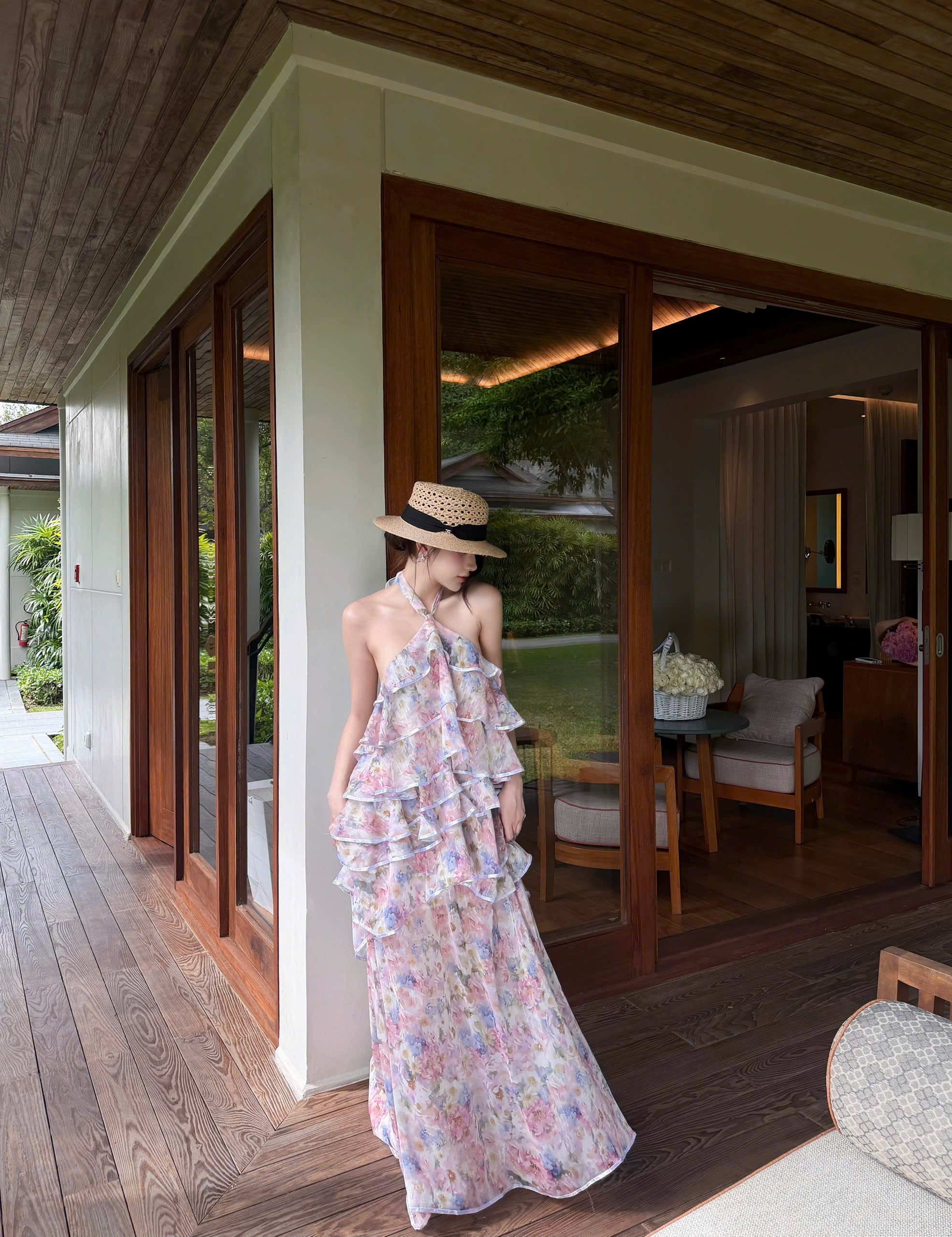 Aquarelle Fleur Dress