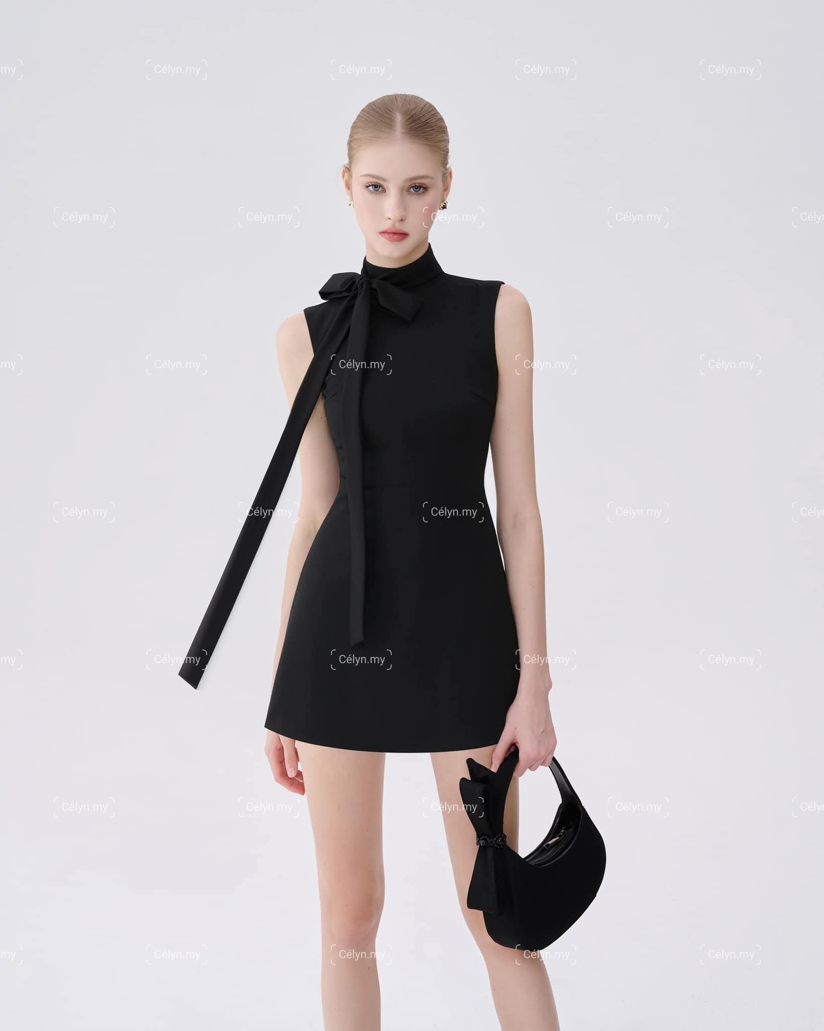 Noir/Ivory Muse Dress