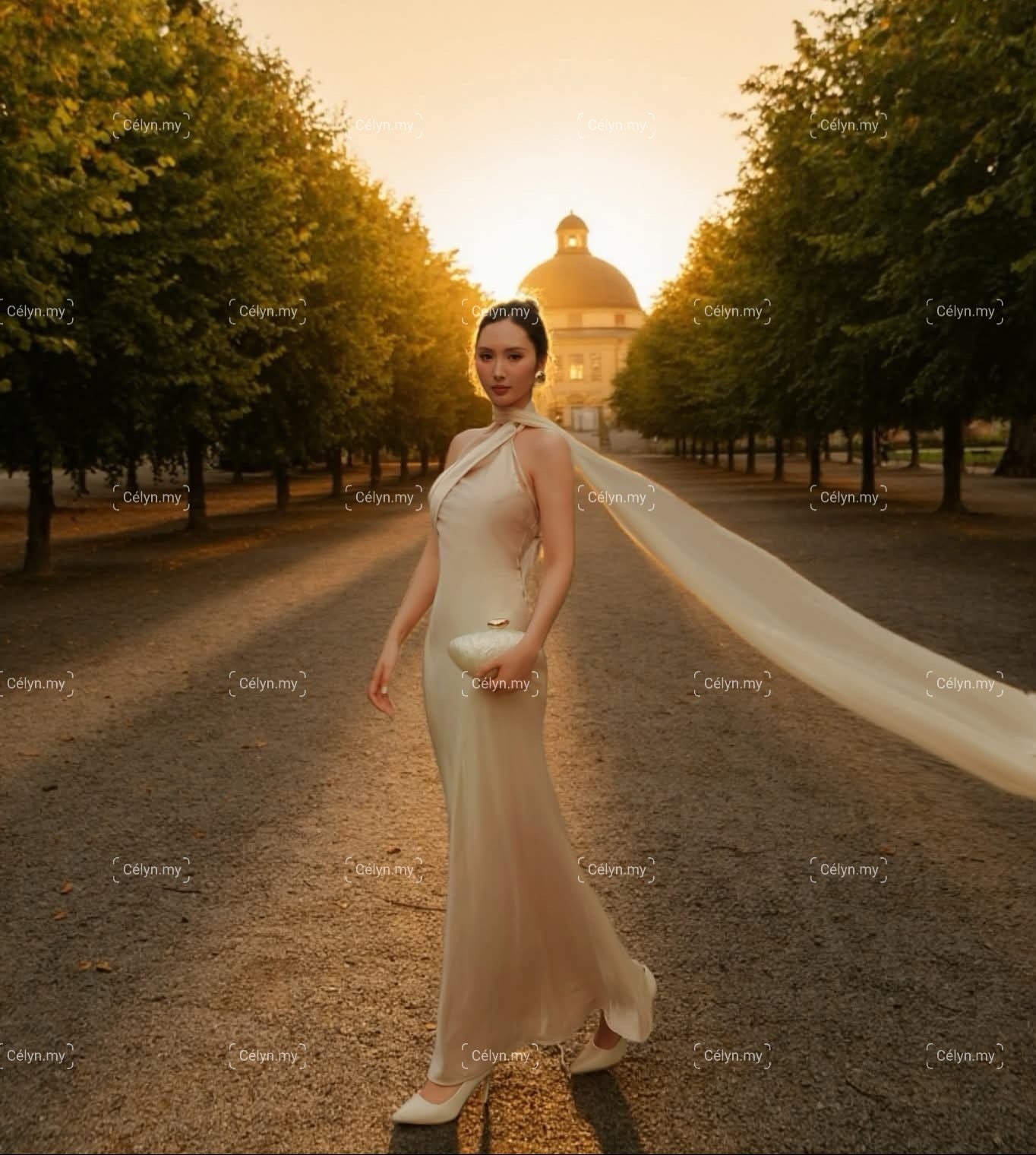 Solène Silk Dress