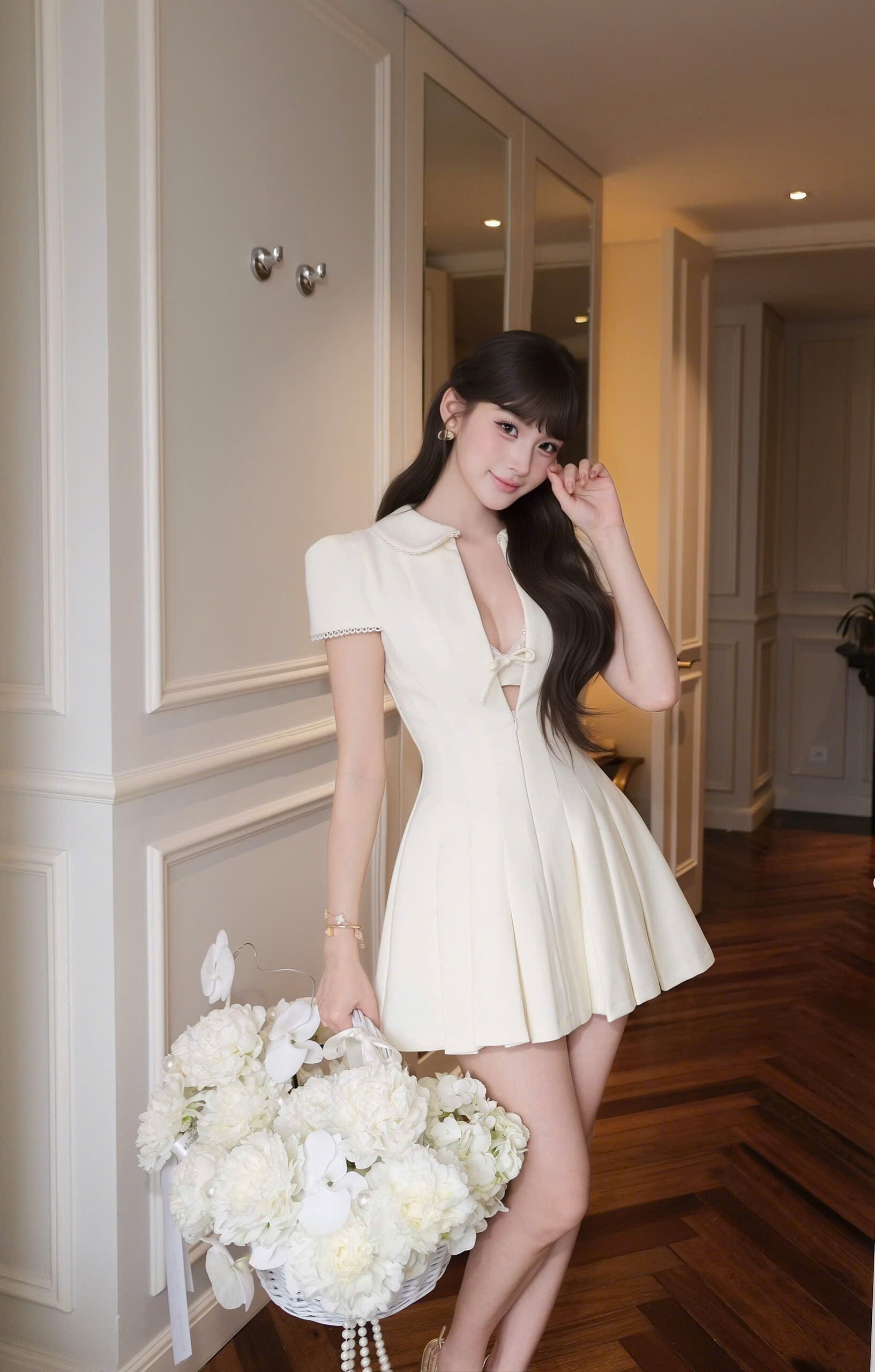 Amélie Pleated Dress