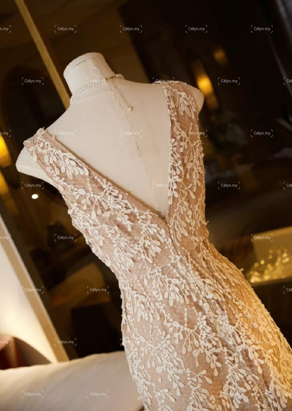 Elysia Lace Midi Dress