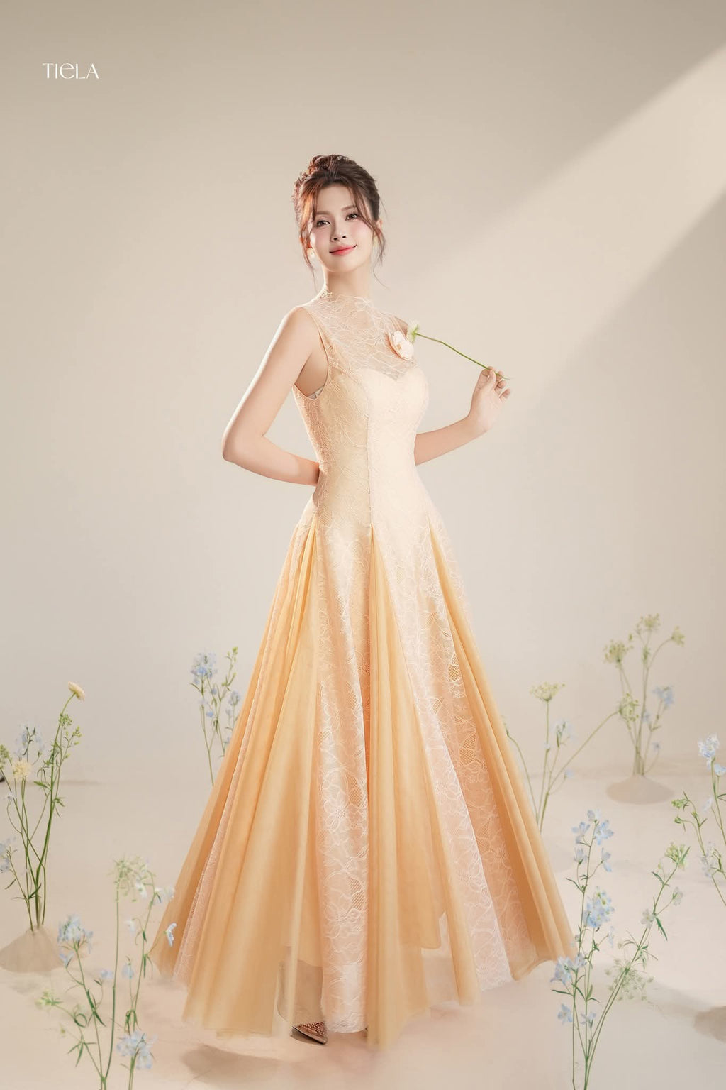 Champagne Lace Gown