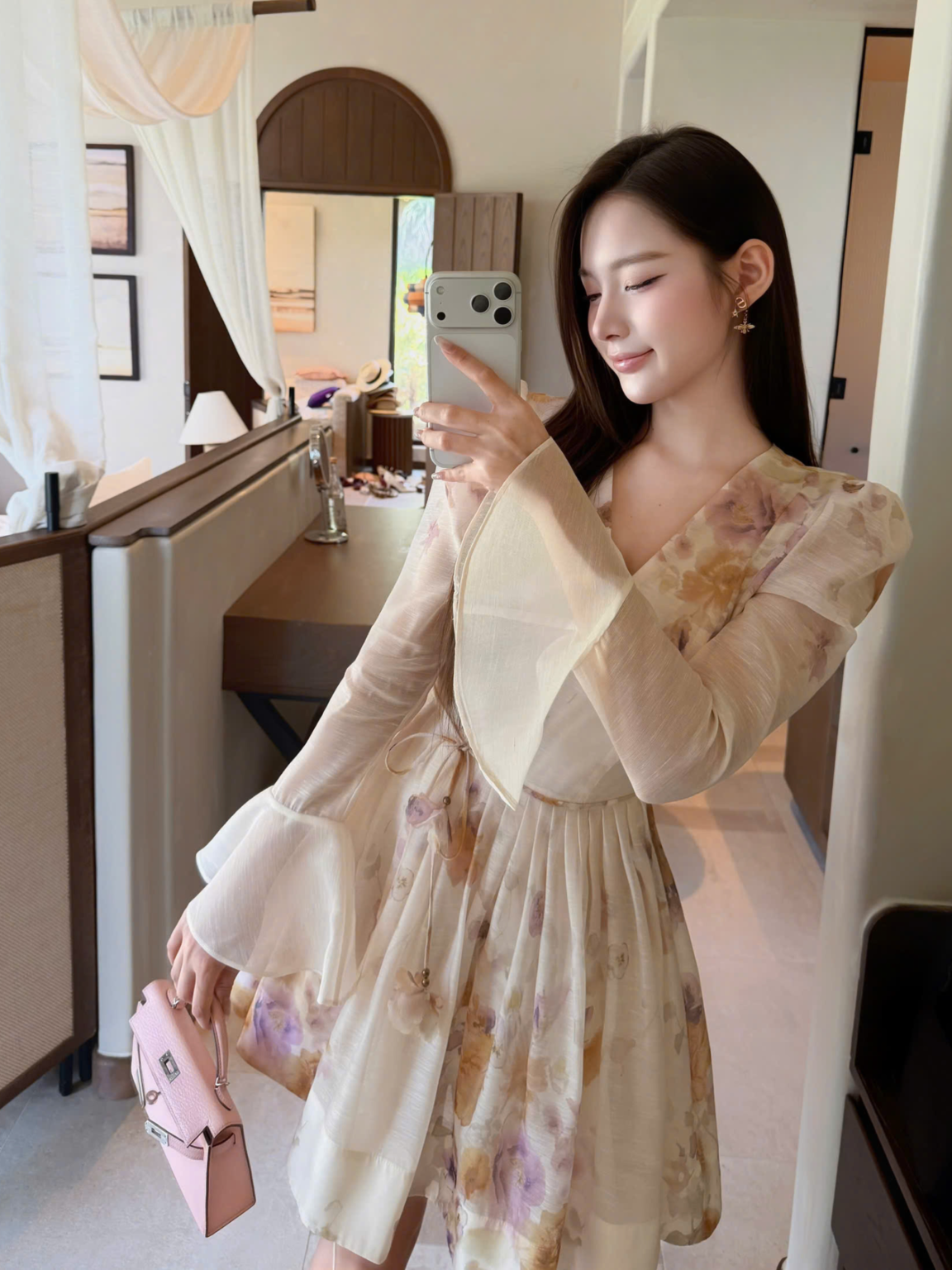 Fleur d'Aquarelle Dress