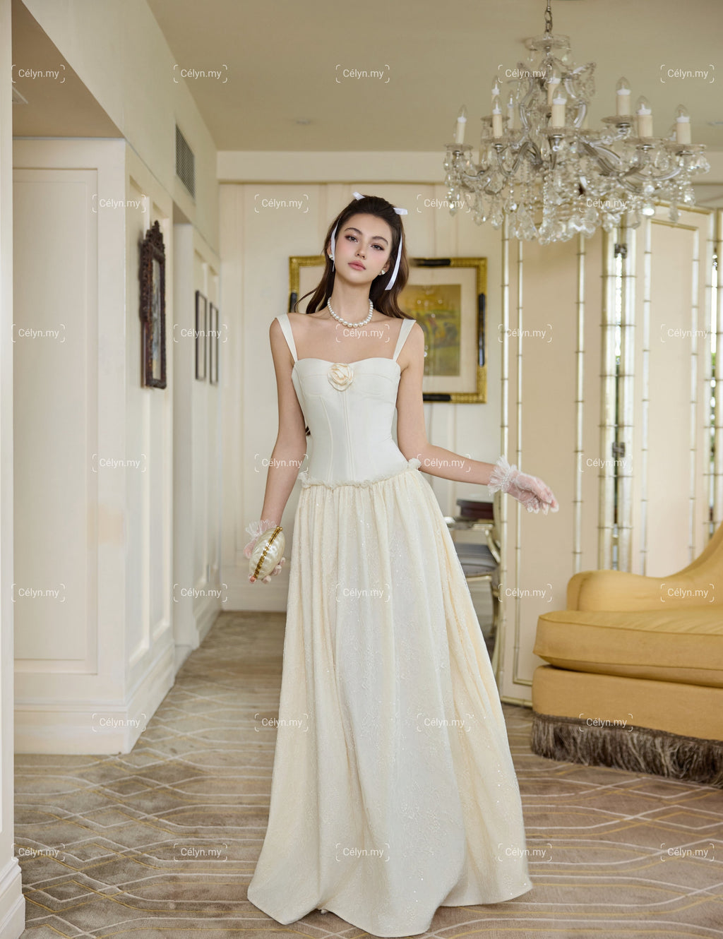 Liona Rosette Gown