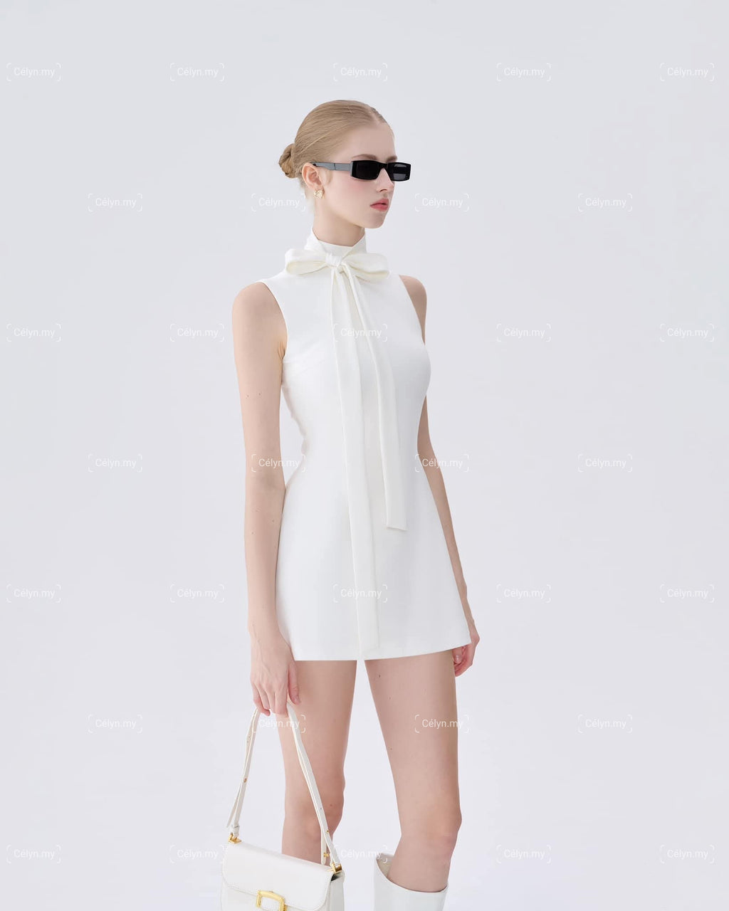 Noir/Ivory Muse Dress
