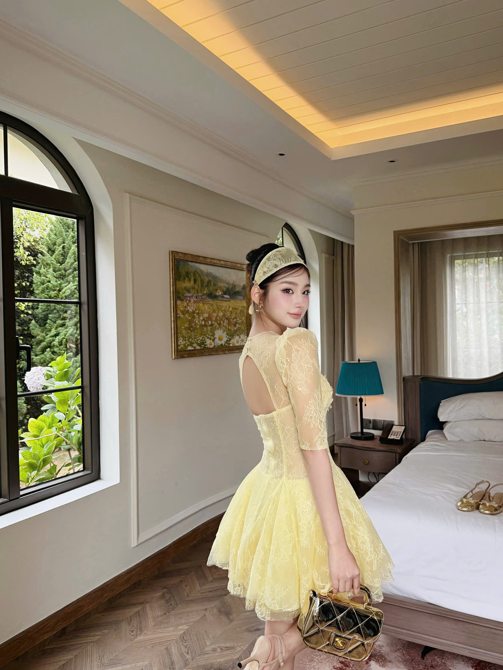Marigold Lace Dress