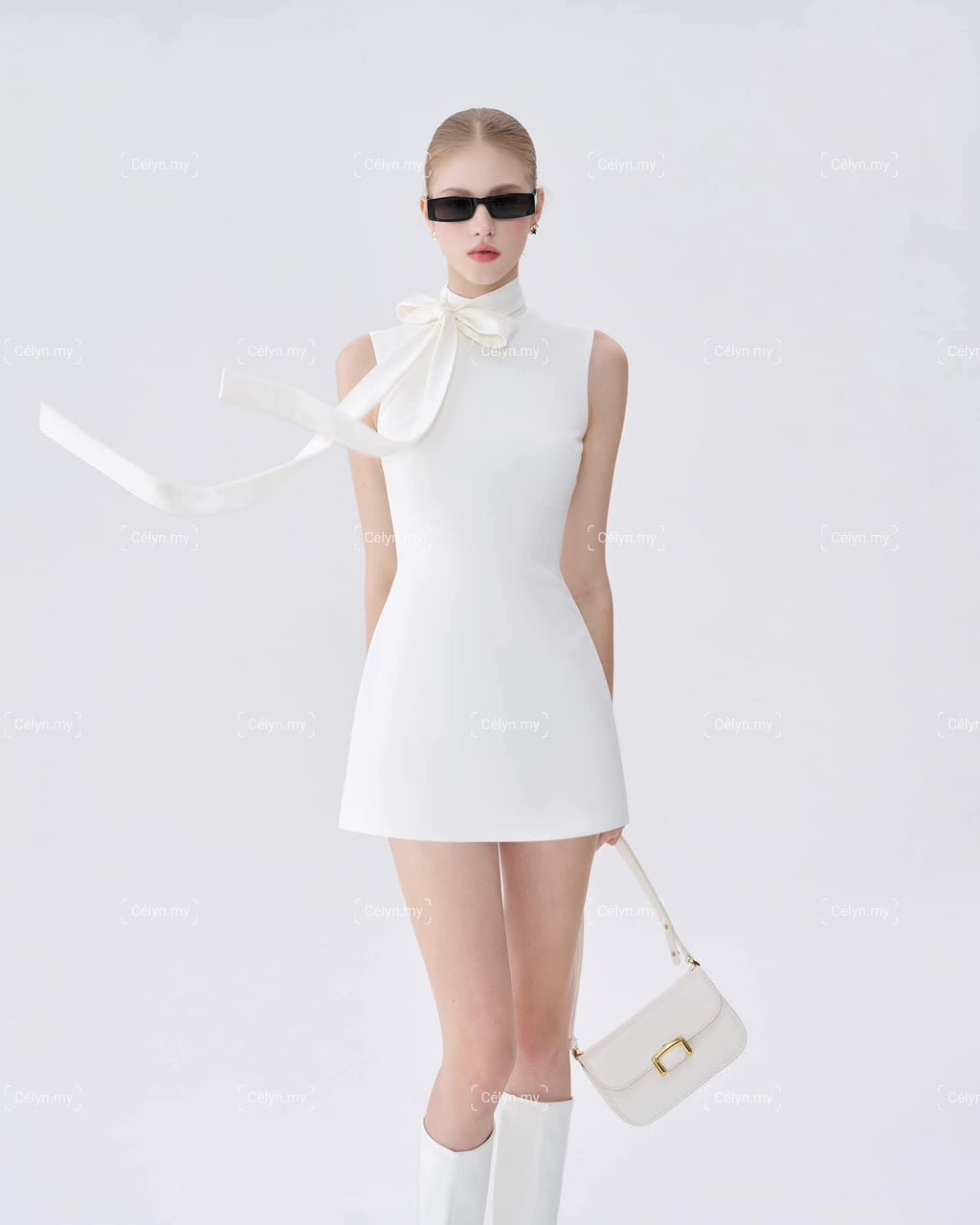Noir/Ivory Muse Dress