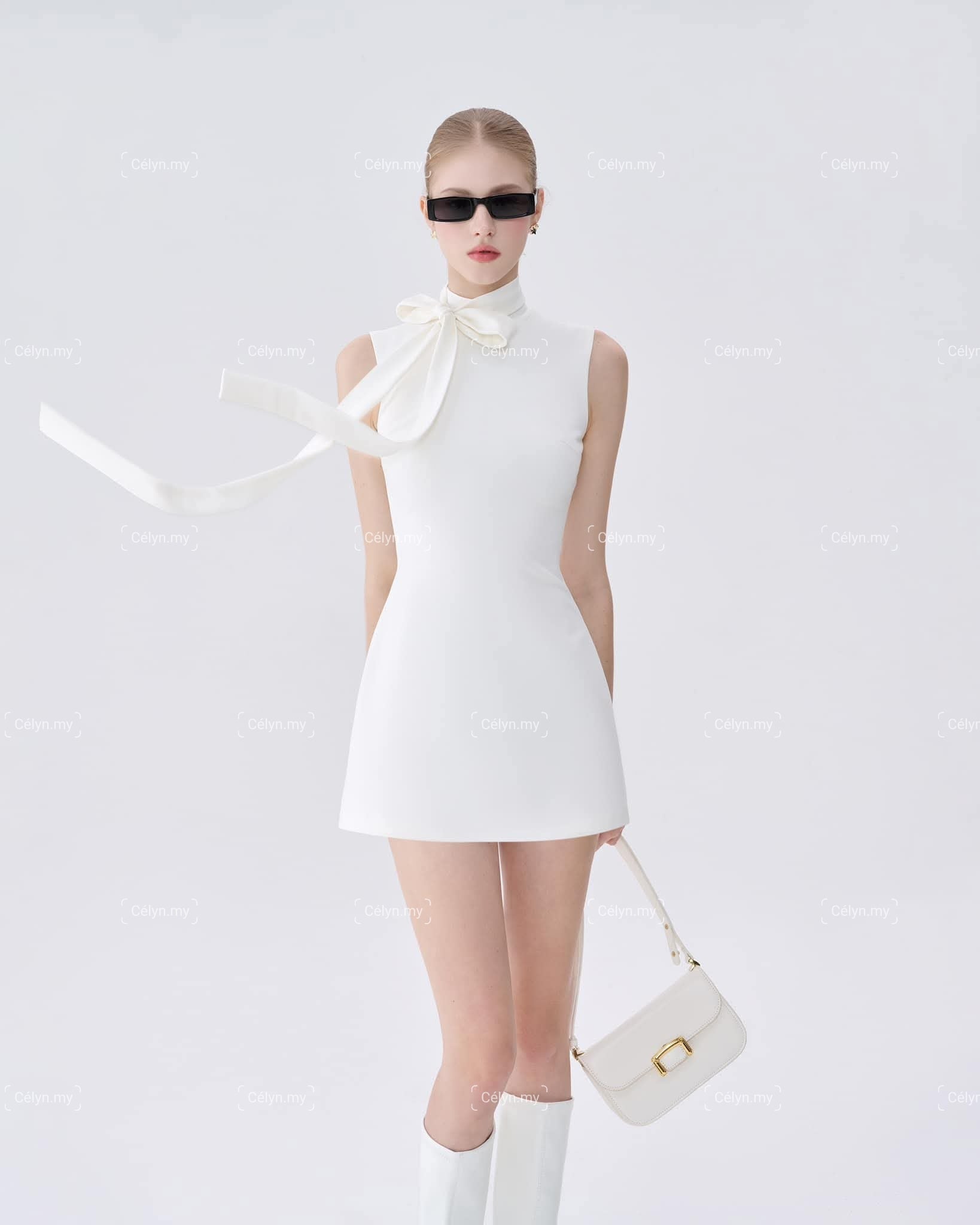 Noir/Ivory Muse Dress