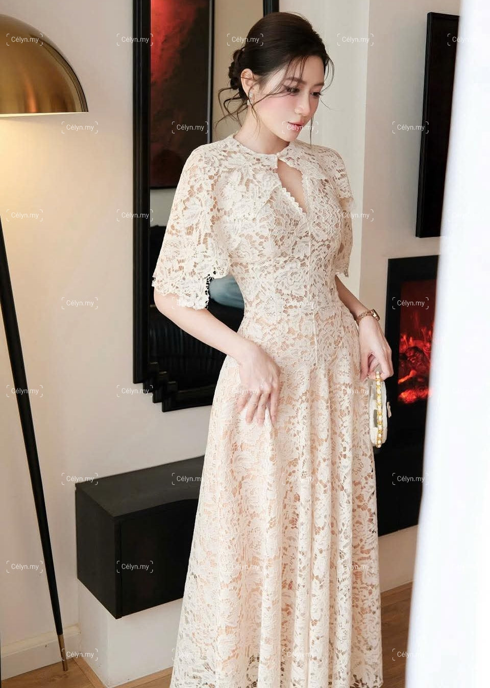 Ivory Lace Dress