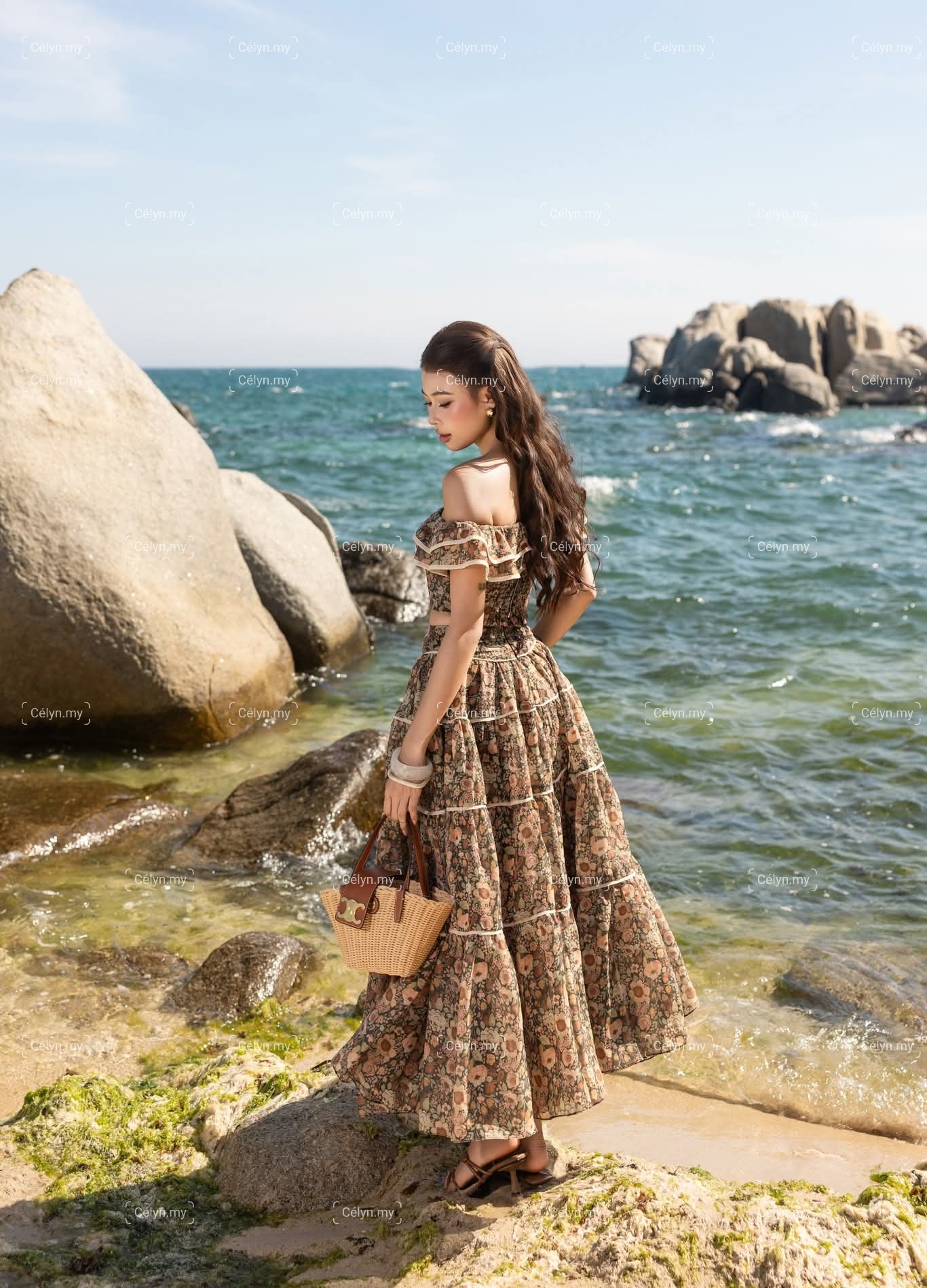 Floral Off-Shoulder Set