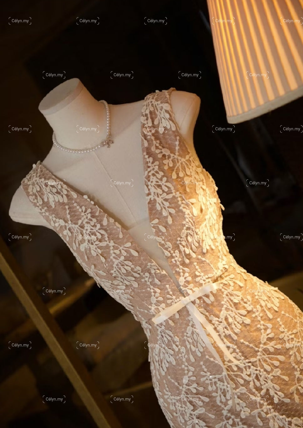 Elysia Lace Midi Dress