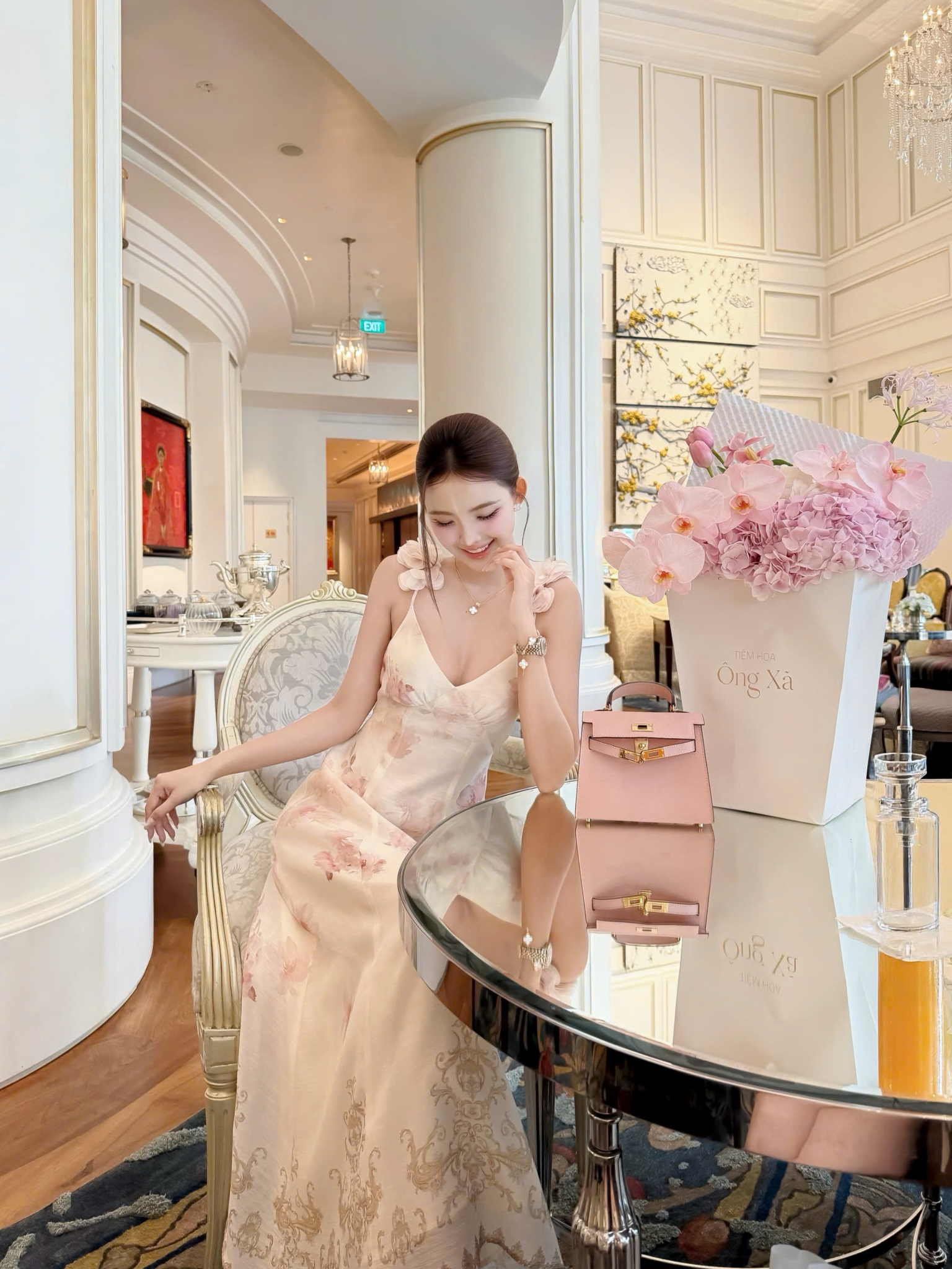 Petale Rosé Dress