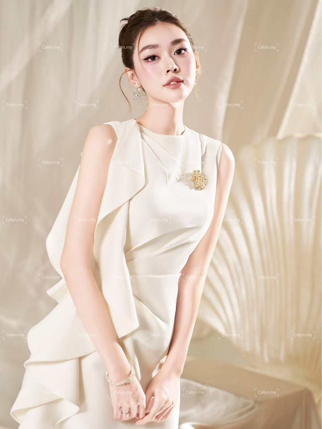 Seréne Draped Dress