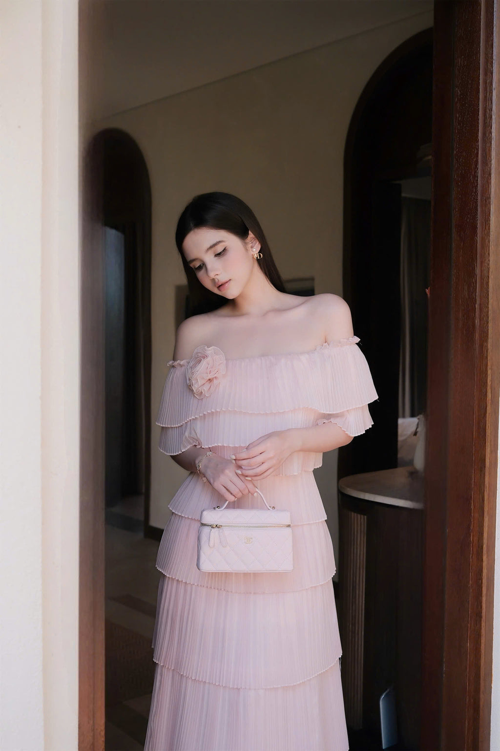 Rosette Blush Dress