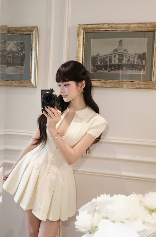 Amélie Pleated Dress
