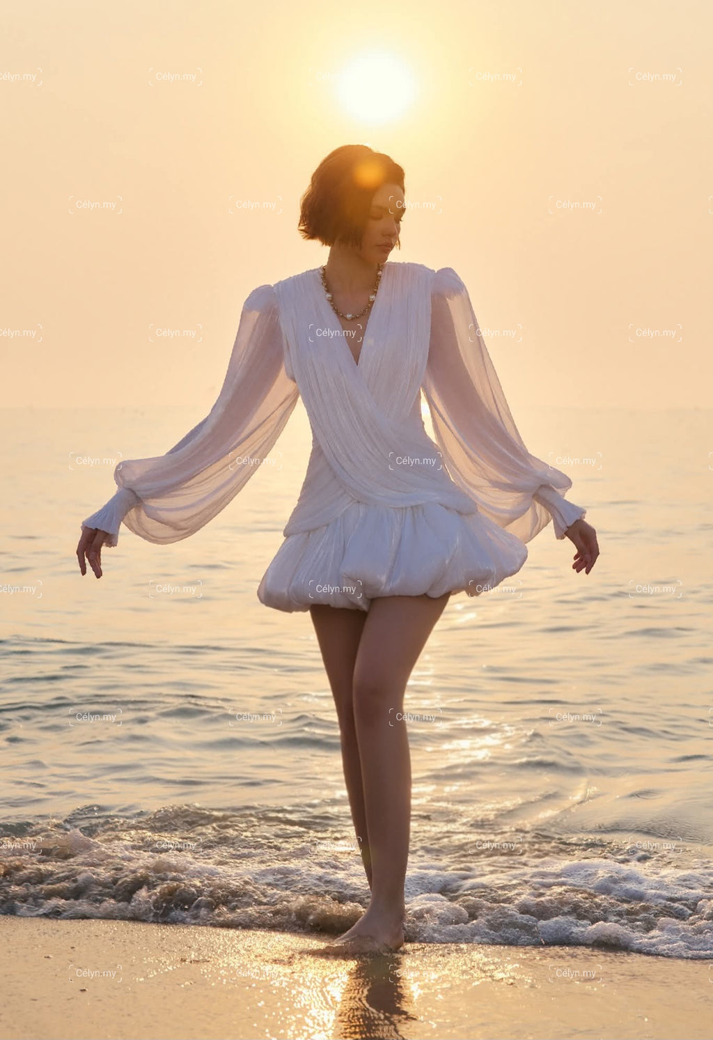 Solène Draped Dress