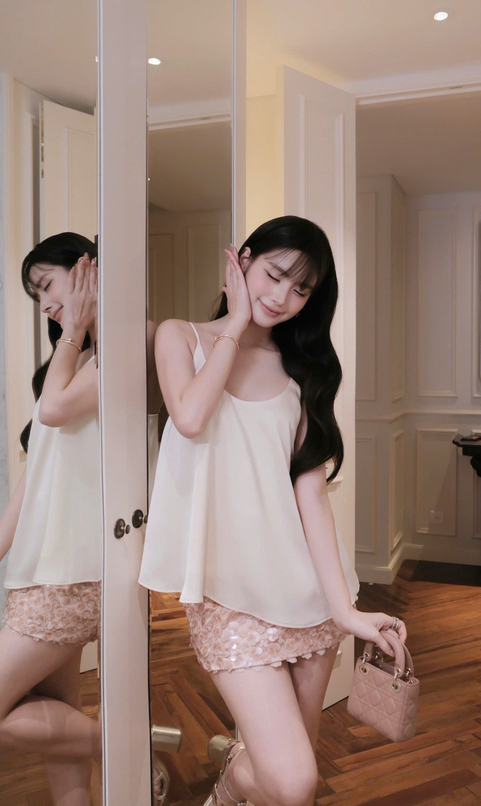 Sequin Silk Set