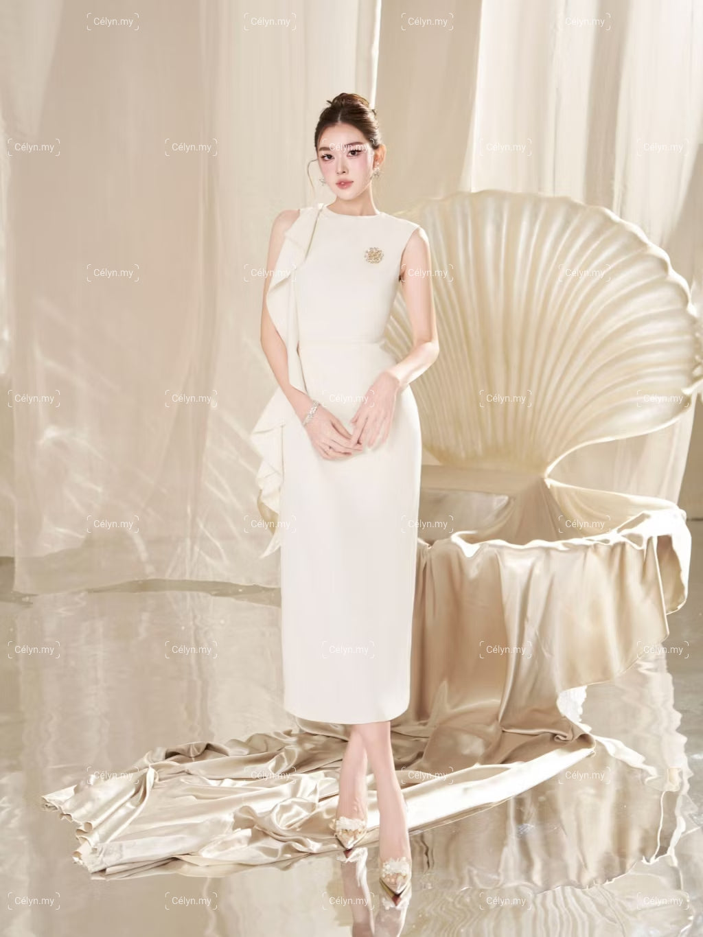 Seréne Draped Dress