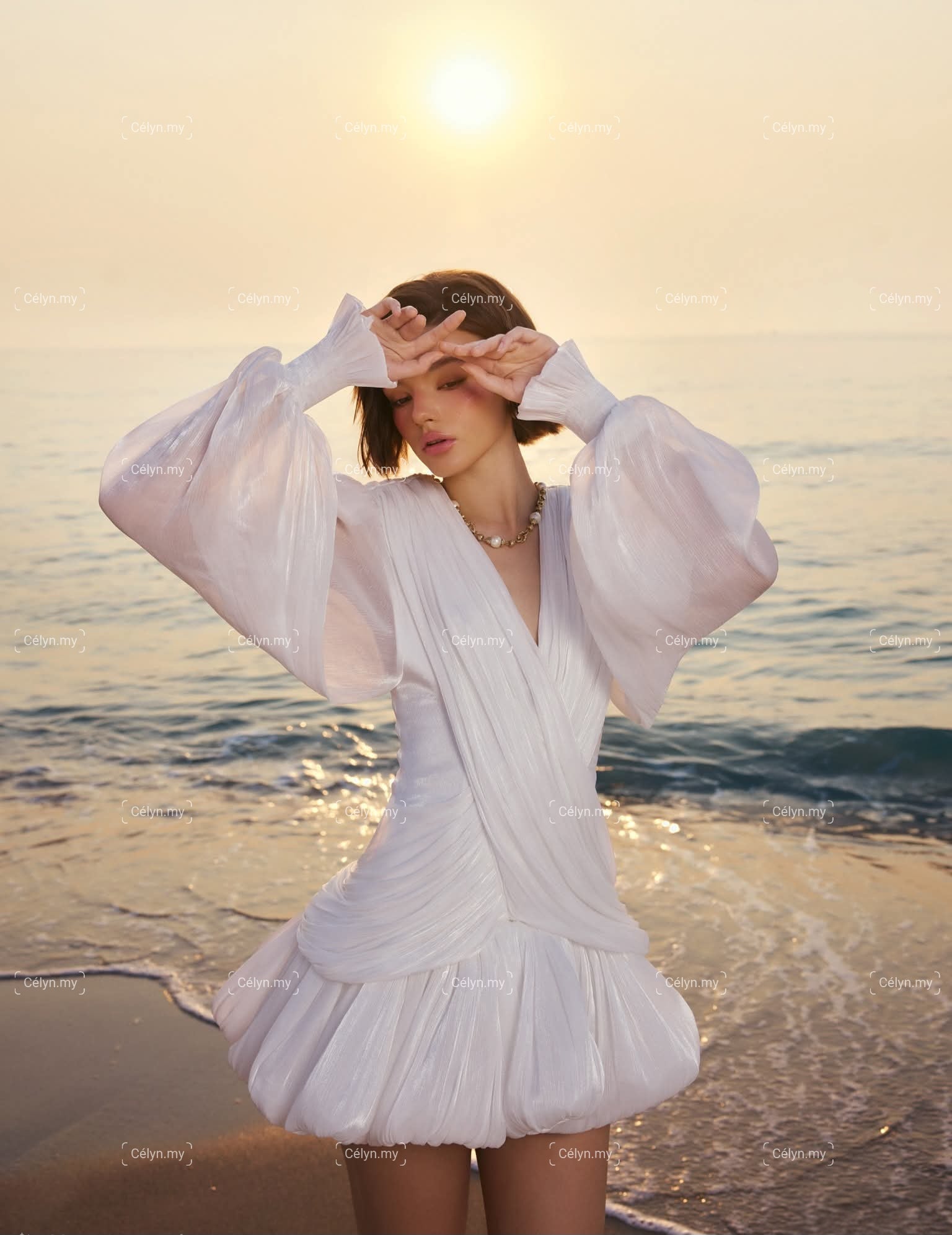 Solène Draped Dress