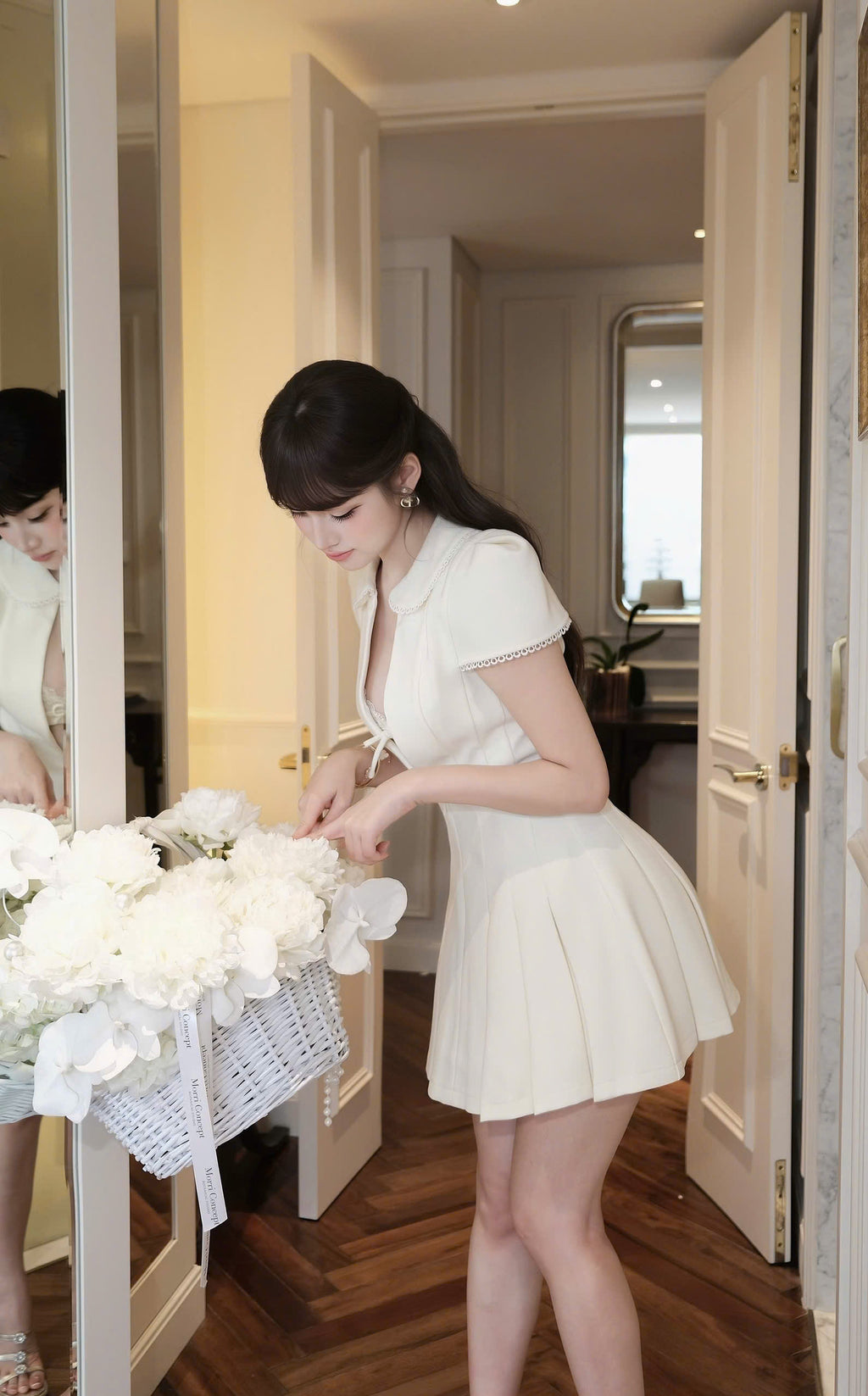Amélie Pleated Dress