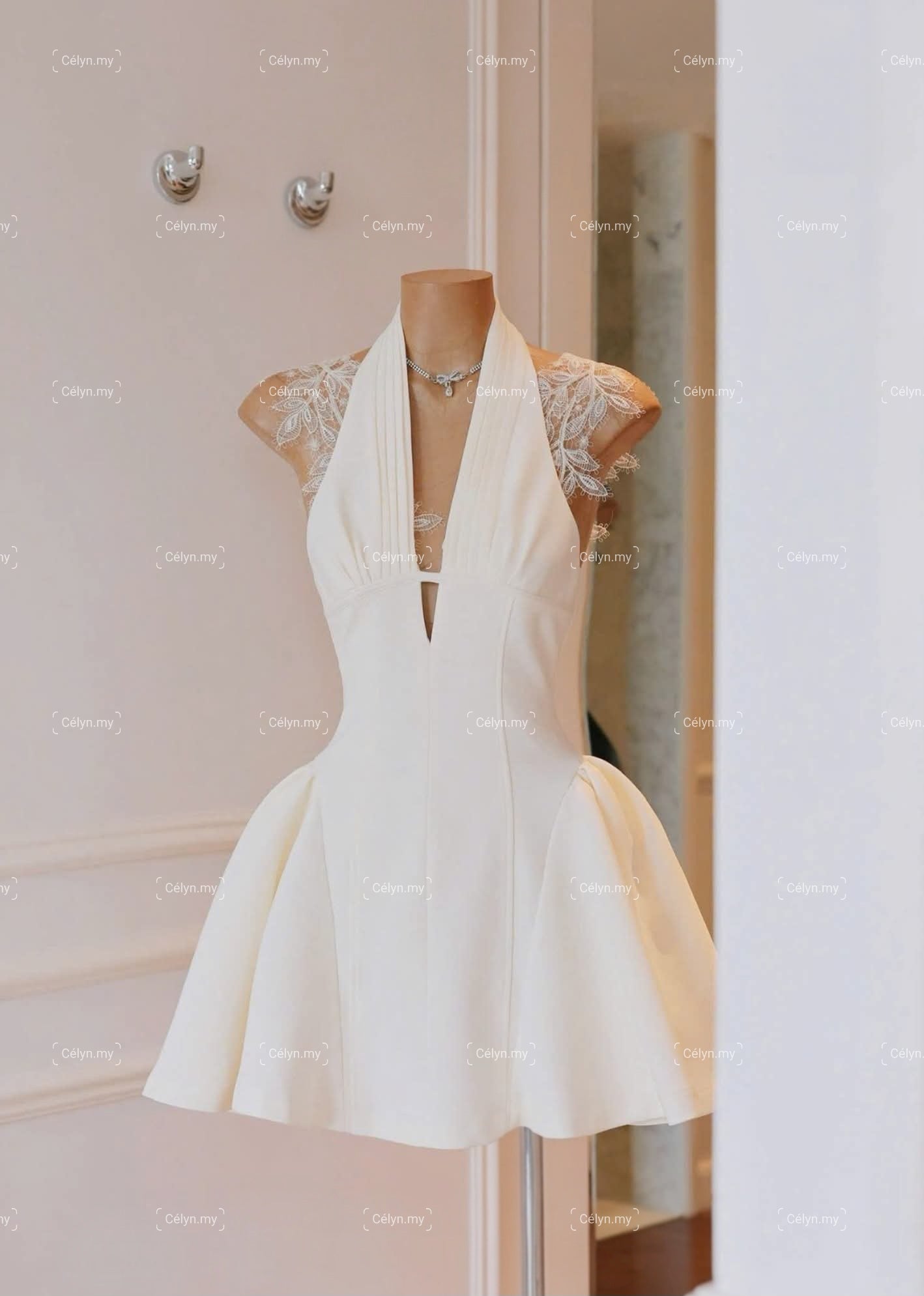 Lumière Halter Mini Dress