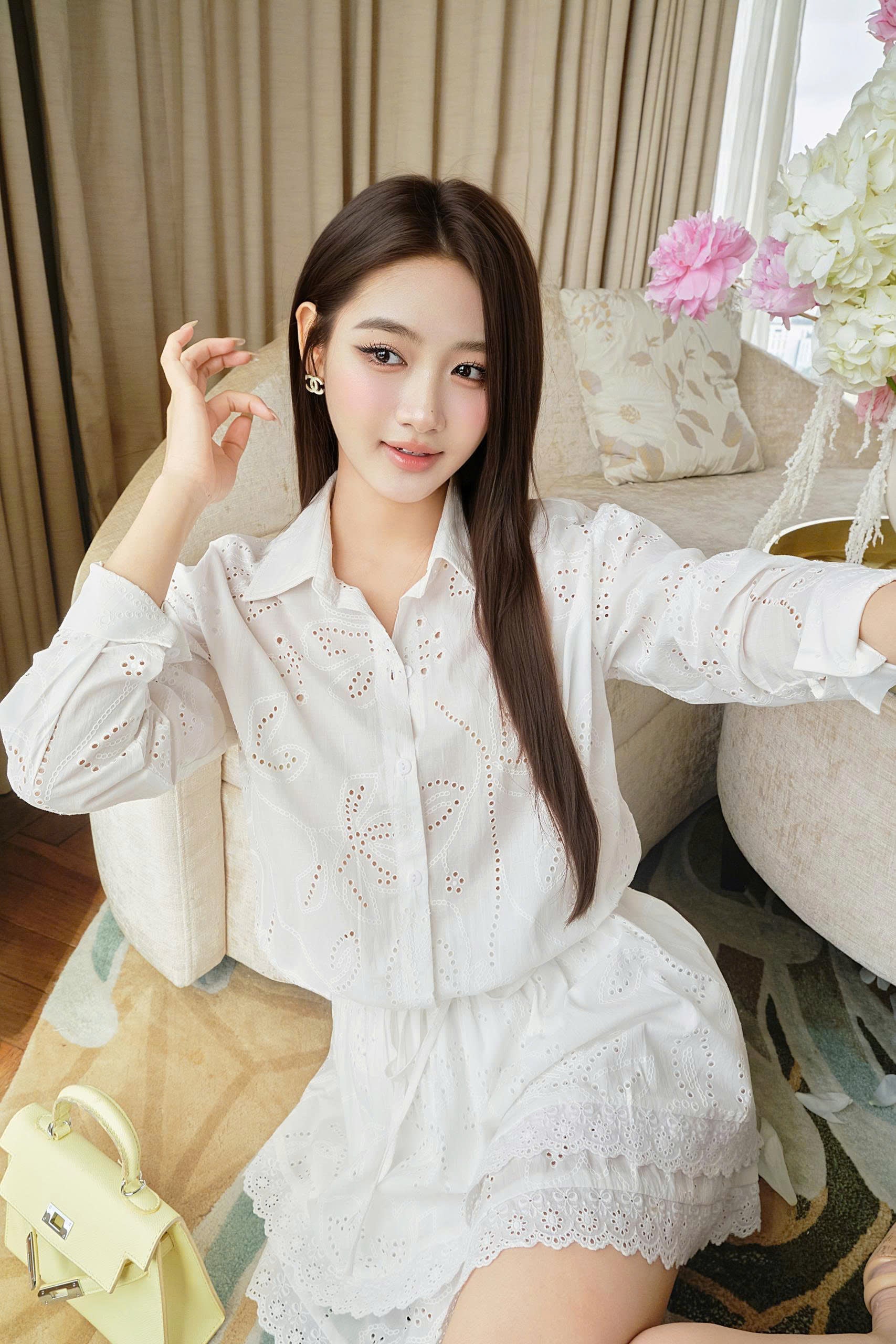 Camellia Eylet Dress