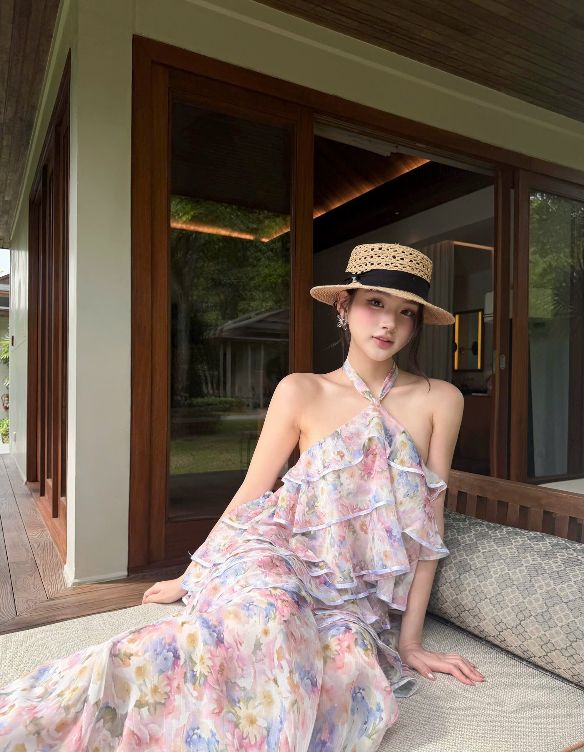 Aquarelle Fleur Dress