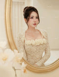 Rosé Fleur Lace Dress
