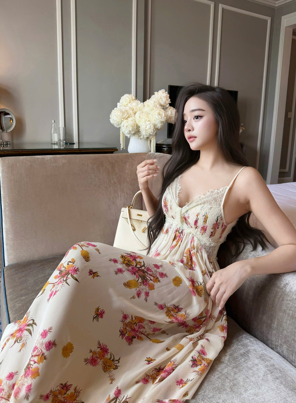 Rosé Medow Dress