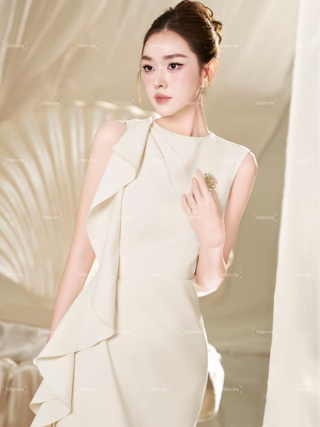 Seréne Draped Dress