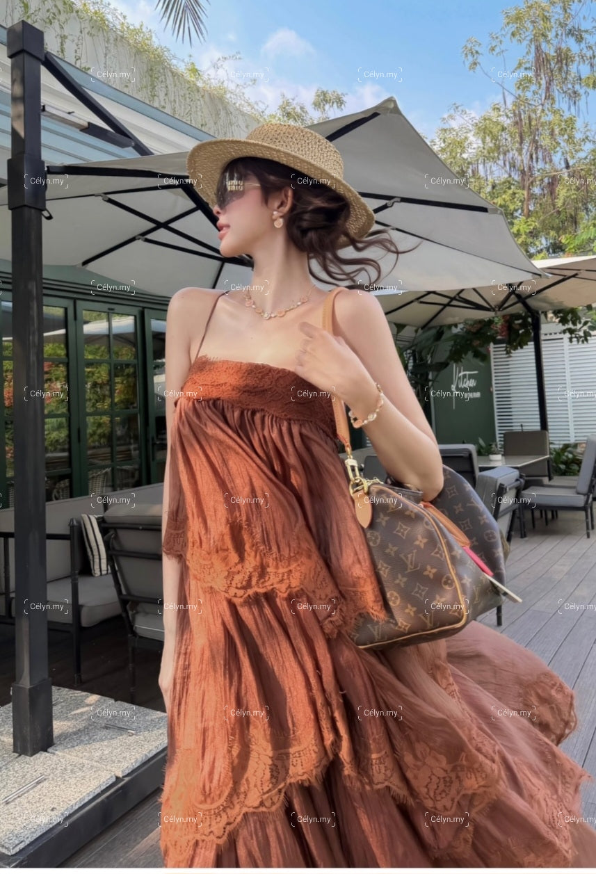 Sienna Lace Maxi Dress