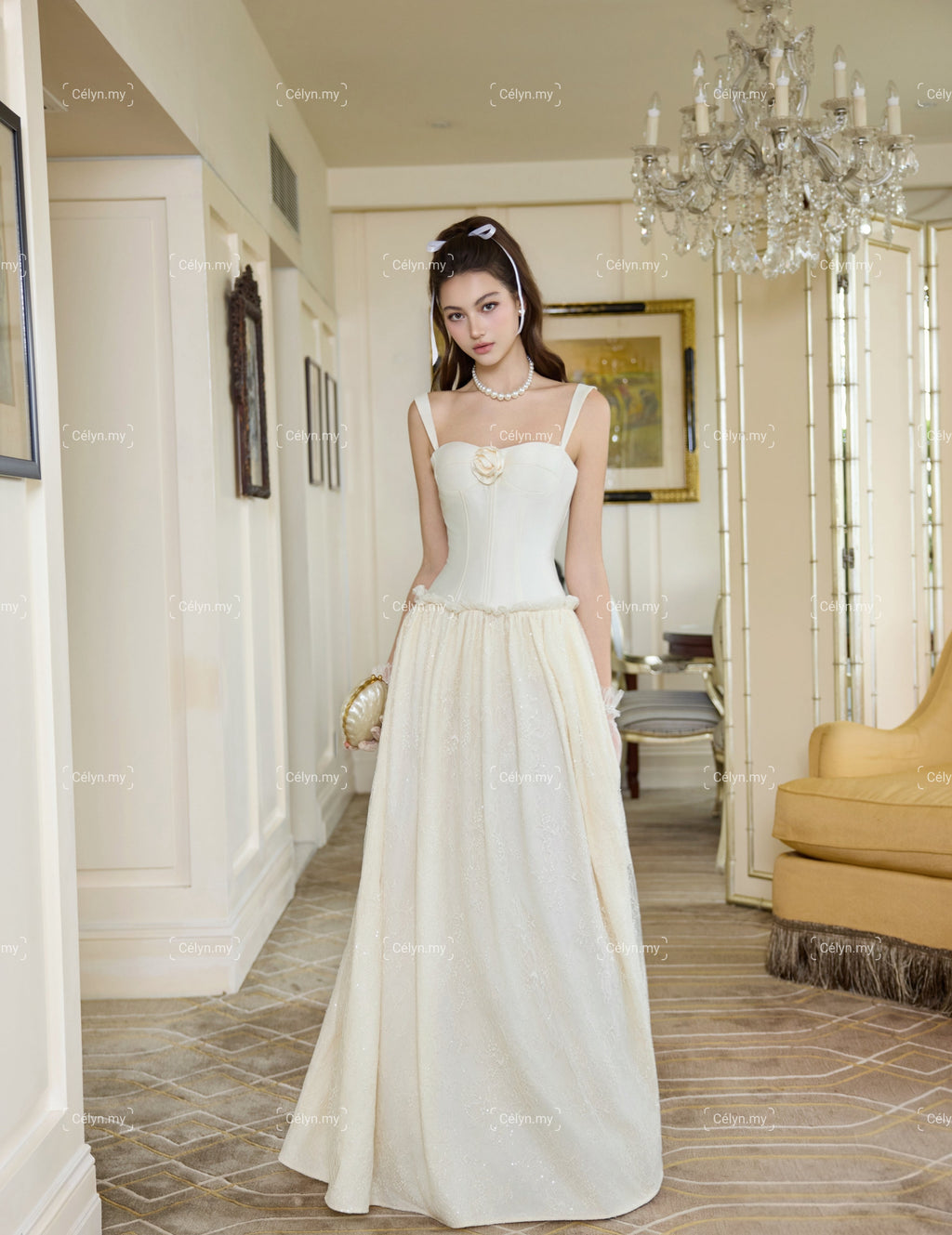 Liona Rosette Gown